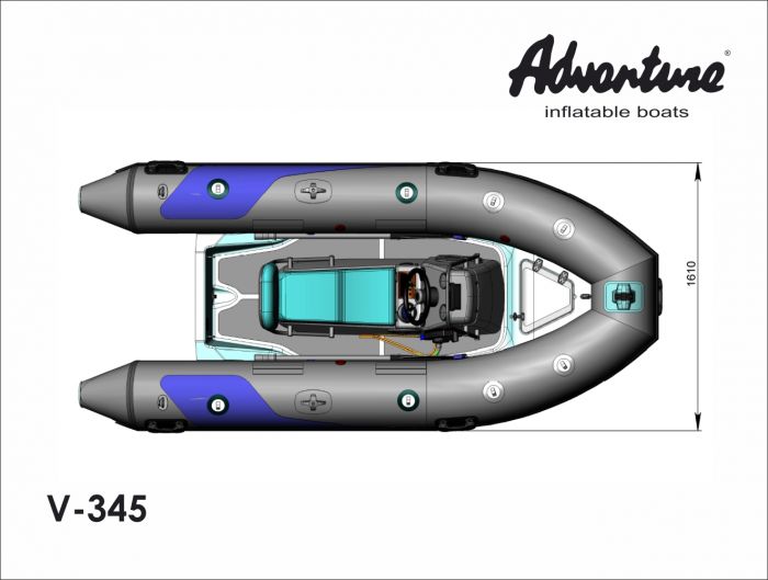 Надувний човен RIB Adventure Vesta V-345